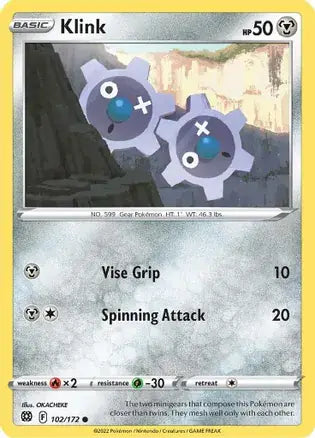 Klink 102, Brilliant Stars | Sword & Shield, , 0.00 kr, Pokesingles. Kjøp pokemon kort til lave priser hos oss.