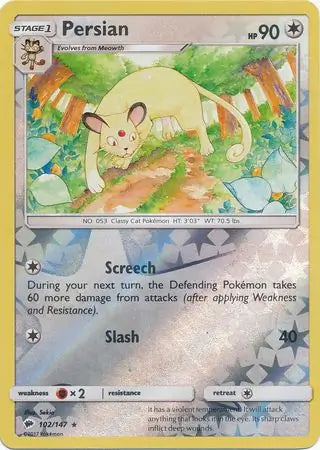 Persian Reverse Holo 102 - Burning Shadows Pokesingles