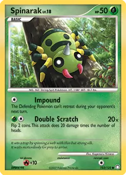 Spinarak 103 - Mysterious Treasures Pokesingles