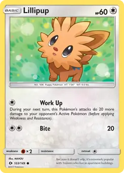 Lillipup 103 - Sun & Moon Base Pokesingles