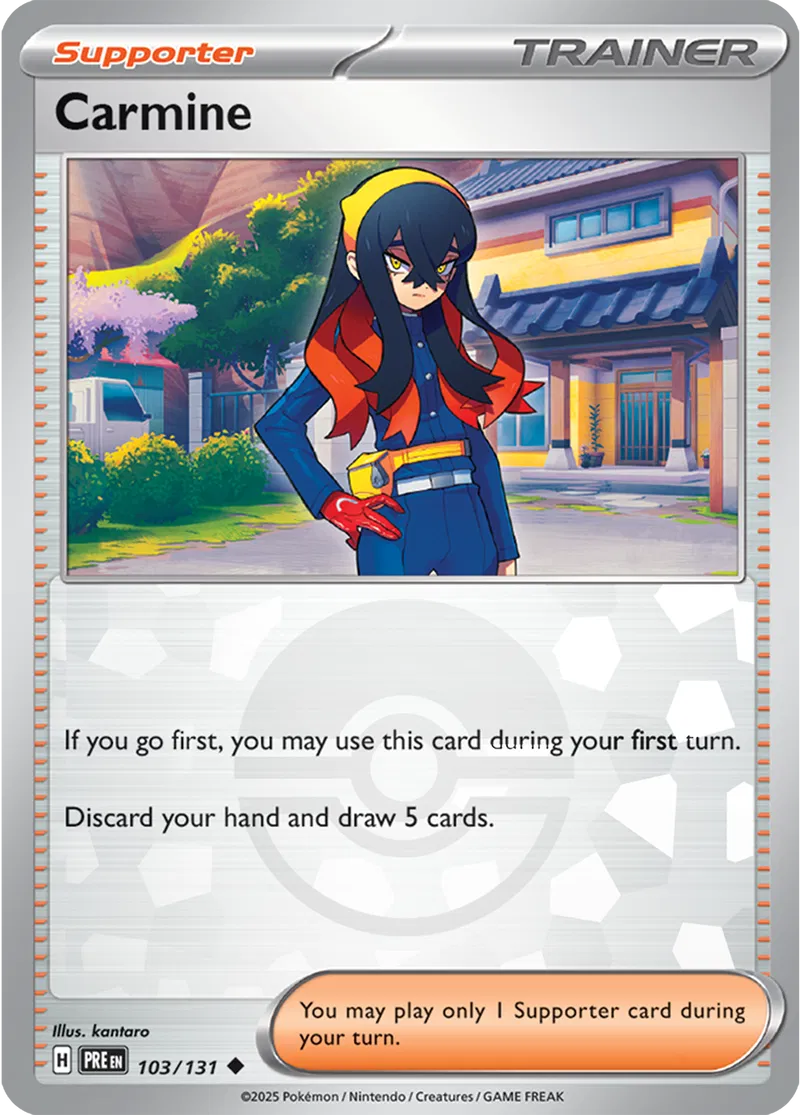 Carmine Poke ball Holo 103 - Prismatic Evolutions Pokesingles