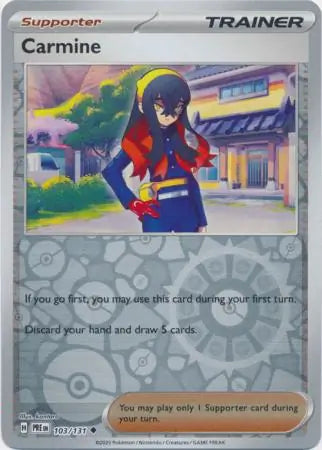 Carmine Reverse Holo 103 Pokesingles