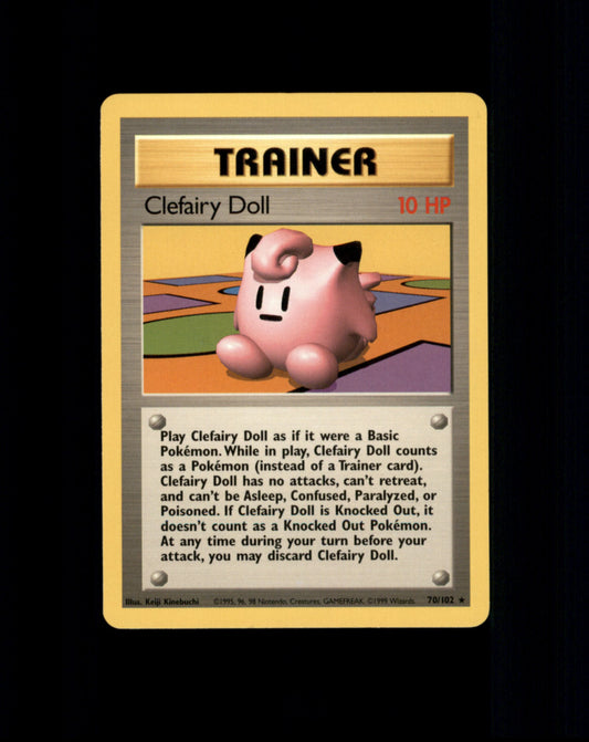 *SE BILDE FOR TILSTAND* Clefairy Doll #70 Pokemon Base Set Pokesingles