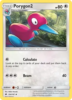 Porygon2 104 - Burning Shadows Pokesingles