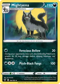 Mightyena 104 - Vivid Voltage Pokesingles