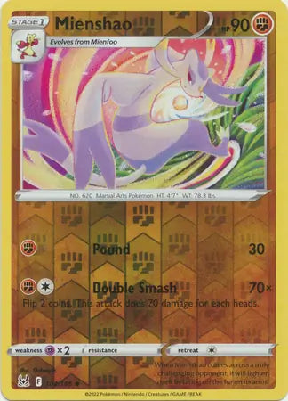 Mienshao Reverse Holo 104, Lost Origin | Sword & Shield, , 0.00 kr, Pokesingles. Kjøp pokemon kort til lave priser hos oss.