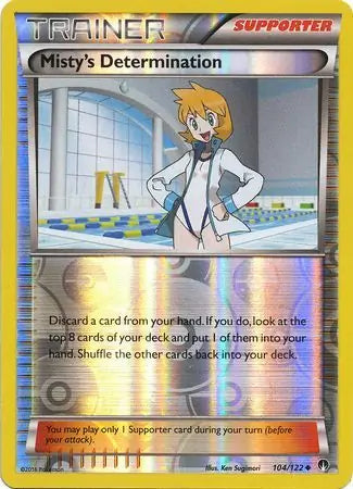 Misty's Determination Reverse Holo 104 - BreakPoint Pokesingles