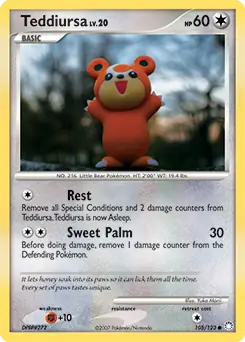 Teddiursa 105 - Mysterious Treasures Pokesingles