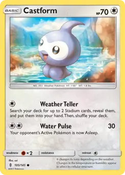 Castform 105 - Guardians Rising Pokesingles