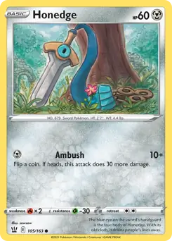 Honedge 105 - Battle Styles