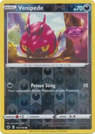 Venipede Reverse Holo 105
