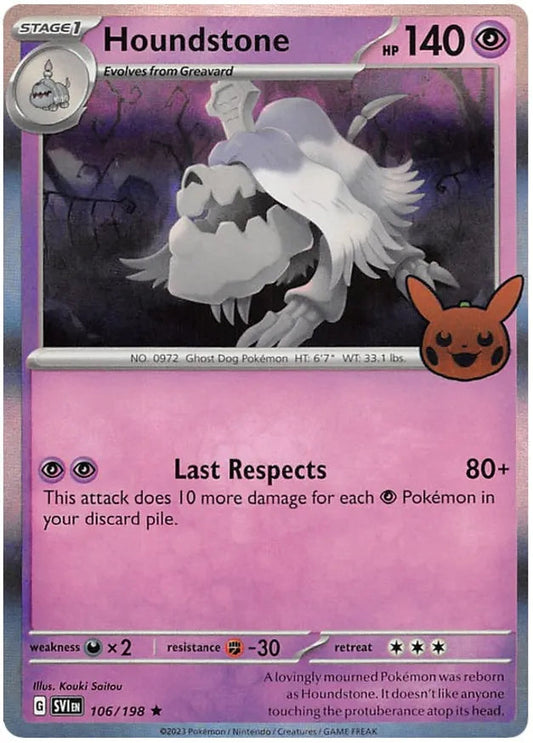 Houndstone 106 -  Trick or Trade 2023 106 -  Trick or Trade 2023 Pokesingles