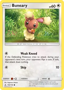 Buneary 106 - Ultra Prism Pokesingles