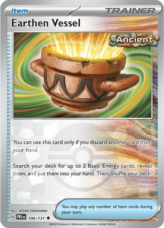Earthen Vessel Poke ball Holo 106 - Prismatic Evolutions Pokesingles