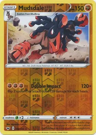 Mudsdale Reverse Holo 106 - Sword & Shield Base Pokesingles