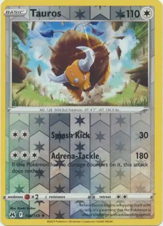 Tauros Reverse Holo 106, Crown Zenith | Sword & Shield, , 0.00 kr, Pokesingles. Kjøp pokemon kort til lave priser hos oss.