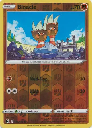 Binacle Reverse Holo 106, Lost Origin | Sword & Shield, , 0.00 kr, Pokesingles. Kjøp pokemon kort til lave priser hos oss.