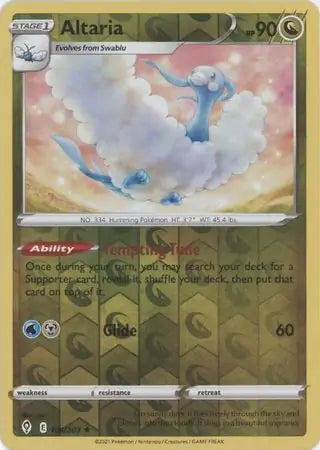 Altaria Reverse Holo 106, Evolving Skies | Sword & Shield, , 5.00 kr, Pokesingles. Kjøp pokemon kort til lave priser hos oss.