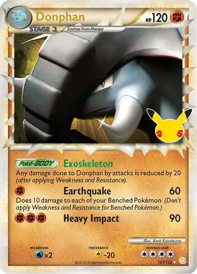Donphan 107, Celebrations | Sword & Shield, , 12.00 kr, Pokesingles. Kjøp pokemon kort til lave priser hos oss.