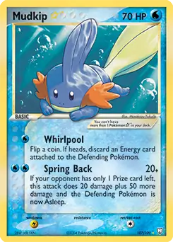 Mudkip Gold Star 107 - Team Rocket Returns Pokesingles