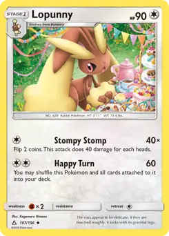 Lopunny 107 - Ultra Prism Pokesingles