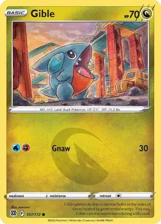 Gible 107, Brilliant Stars | Sword & Shield, , 0.00 kr, Pokesingles. Kjøp pokemon kort til lave priser hos oss.