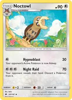 Noctowl 107 - Burning Shadows Pokesingles