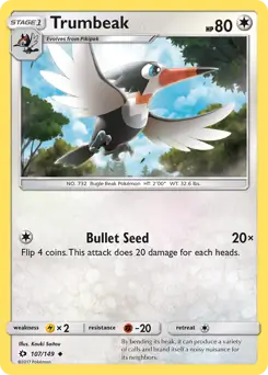 Trumbeak 107 - Sun & Moon Base Pokesingles