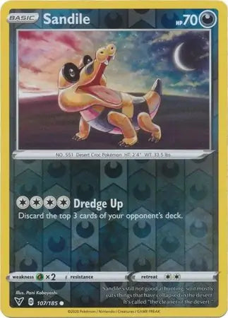 Sandile Reverse Holo 107 - Vivid Voltage