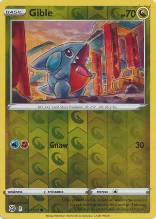 Gible Reverse Holo 107, Brilliant Stars | Sword & Shield, , 0.00 kr, Pokesingles. Kjøp pokemon kort til lave priser hos oss.