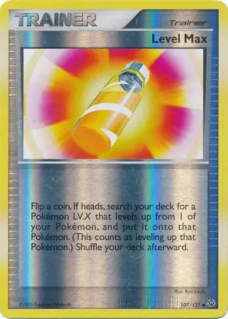 Level Max Reverse Holo 107 - Platinum Pokesingles