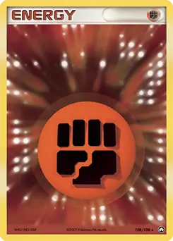 Fighting Energy Reverse Holo 108 - Power Keepers Pokesingles