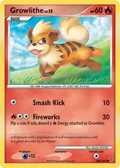 Growlithe 108 - Supreme Victors Pokesingles
