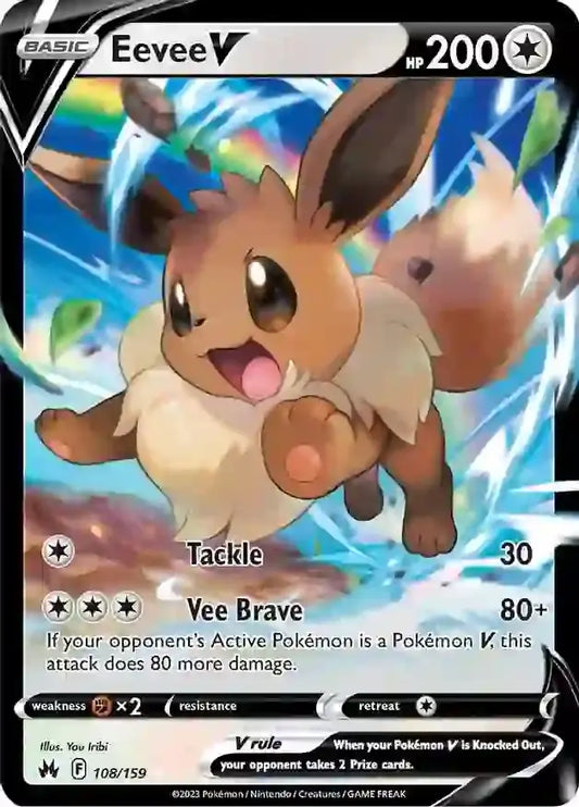 Eevee V 108, Crown Zenith | Sword & Shield, , 0.00 kr, Pokesingles. Kjøp pokemon kort til lave priser hos oss.
