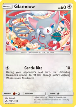 Glameow 108 - Ultra Prism Pokesingles
