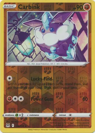 Carbink Reverse Holo 108, Lost Origin | Sword & Shield, , 0.00 kr, Pokesingles. Kjøp pokemon kort til lave priser hos oss.
