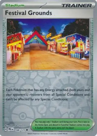 Festival Grounds Reverse Holo 108 Pokesingles