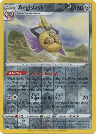 Aegislash Reverse Holo 108 - Battle Styles