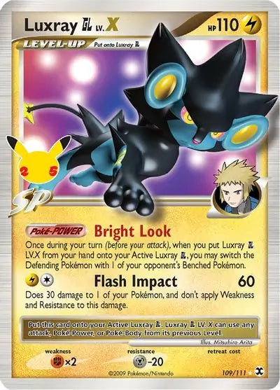 Luxray GL LV.X 109, Celebrations | Sword & Shield, , 17.00 kr, Pokesingles. Kjøp pokemon kort til lave priser hos oss.
