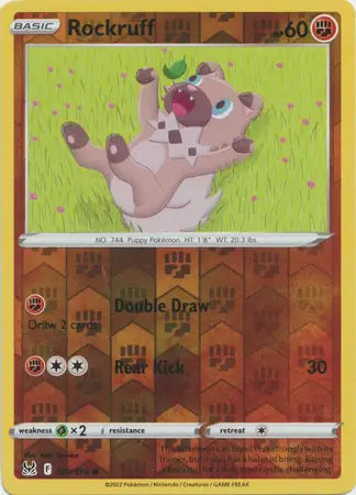 Rockruff Reverse Holo 109, Lost Origin | Sword & Shield, , 0.00 kr, Pokesingles. Kjøp pokemon kort til lave priser hos oss.