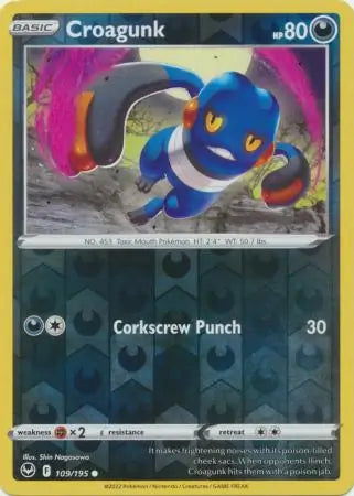Croagunk Reverse Holo 109, Silver Tempest | Sword & Shield, , 0.00 kr, Pokesingles. Kjøp pokemon kort til lave priser hos oss.