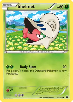 Shelmet 10 - Dark Explorers Pokesingles