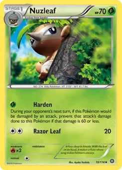 Nuzleaf 10 - Steam Siege, Steam Siege | XY, bulk, 4.00 kr, Pokesingles. Kjøp pokemon kort til lave priser hos oss.