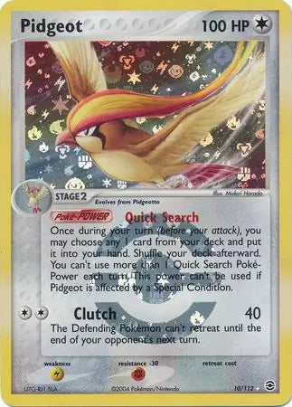 Pidgeot Reverse Holo 10 - Fire Red Leaf Green Pokesingles
