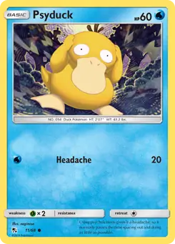 Psyduck 11, Hidden Fates | Sun & Moon, nonholo, 3.00 kr, Pokesingles. Kjøp pokemon kort til lave priser hos oss.
