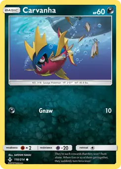 Carvanha 110 - Unbroken Bonds Pokesingles