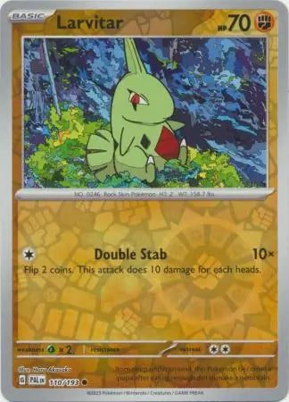 Larvitar Reverse Holo 110 - Paldea Evolved, Paldea Evolved | Scarlet & Violet, , 5.00 kr, Pokesingles. Kjøp pokemon kort til lave priser hos oss.