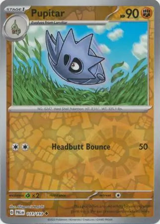 Pupitar Reverse Holo 111 - Paldea Evolved, Paldea Evolved | Scarlet & Violet, , 5.00 kr, Pokesingles. Kjøp pokemon kort til lave priser hos oss.