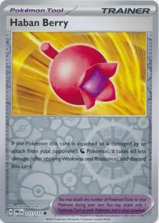 Haban Berry Reverse Holo 111 Pokesingles