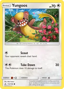 Yungoos 112 - Ultra Prism Pokesingles